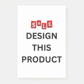 VERKOOP! Post it Notes Authentiek 3M - 4 "x 6" (Voorkant)