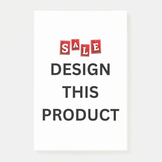 VERKOOP! Post it Notes Authentiek 3M - 4 "x 6" (Voorkant)