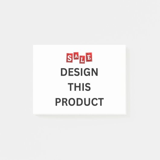 VERKOOP! Post-it Notes Authentieke 3M Note pad -4" (Voorkant)