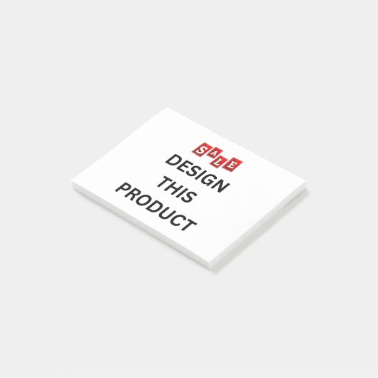 VERKOOP! Post-it Notes Authentieke 3M Note pad -4" (Schuin)