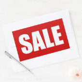 VERKOOP RECHTHOEKIGE STICKER (Envelop)