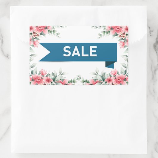 Verkoop Rechthoekige Sticker (Tas)