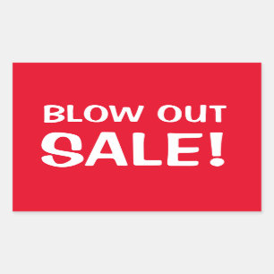 VERKOOP! RECHTHOEKIGE STICKER