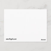 VERKOOP! RED GLITTER BRIEFKAART-NOTE CARD-RECIPE-K BRIEFKAART (Achterkant)