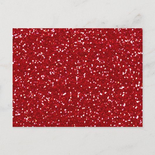 VERKOOP! RED GLITTER BRIEFKAART-NOTE CARD-RECIPE-K BRIEFKAART (Voorkant)