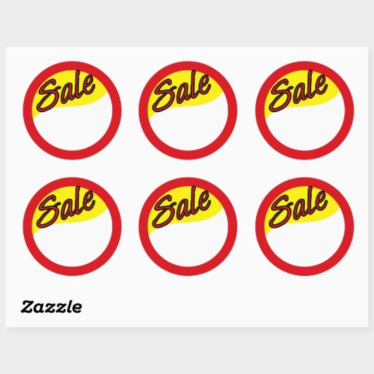 Verkoop Ronde Sticker (Vel)