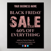 Verkoop Roos goud Typografie Poster (Voorkant)