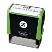 VERKOOP! Rubber Stamp Green Self Inking - Zwarte i Zelfinktende Stempel (Product)