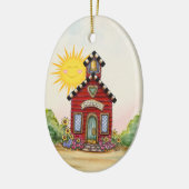 VERKOOP! School House - SRF Keramisch Ornament (Links)