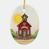VERKOOP! School House - SRF Keramisch Ornament (Voorkant)