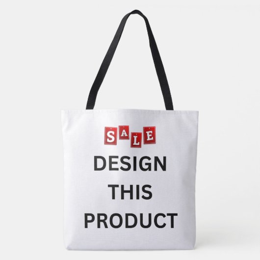 VERKOOP! Schouder Canvas tas - All-over - Groot af (Voorkant)