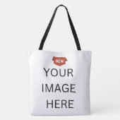 VERKOOP! Schouder Canvas tas - All-over - Groot af (Achterkant)