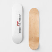 VERKOOP! Skateboard Deck - 8" - Aangepast (Voorkant)