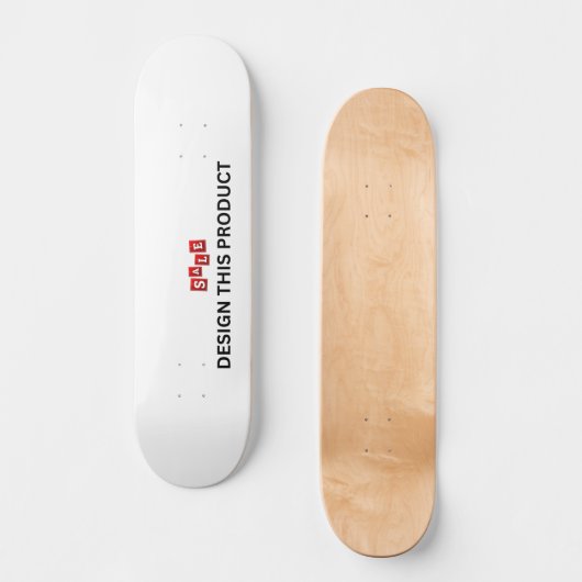 VERKOOP! Skateboard Deck - 8" - Aangepast (Voorkant)