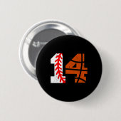 Verkoop Sketll Nummer 14 Jersey Grappig 14e Verjaa Ronde Button 5,7 Cm (Voorkant /achterkant)