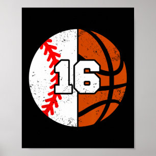 Verkoop Sketll nummer 16 trui Funny 16e verjaardag Poster
