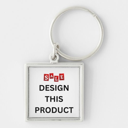 VERKOOP! Sleutelhanger - Premium Square Small - Aa (Voorkant)