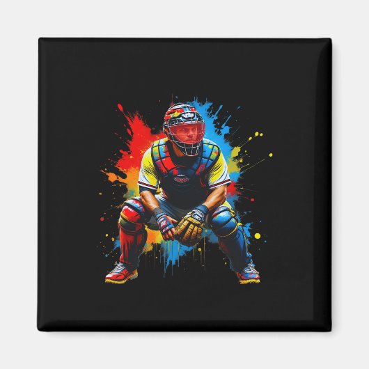 Verkoop Speler Drip Verkoop Catcher Boys Jeugd Tie Magneet (Voorkant)