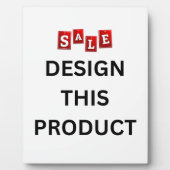 VERKOOP! Tafelblad Plaque met Easel 8x10 - Custom Fotoplaat (Voorkant)