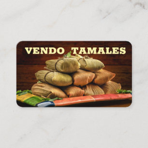 Verkoop tamales Zakelijke kaart Visitekaartje