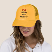 VERKOOP! Trucker Hat - Geel - Aanpassen Trucker Pet (In situ)