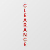 Verkoop uitgebreide gratis winkels raamsticker (Vel)