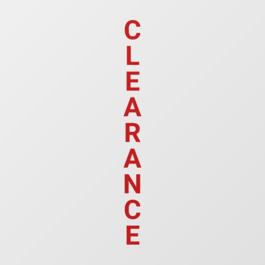 Verkoop uitgebreide gratis winkels raamsticker (Vel)