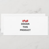 VERKOOP! Uitnodiging - 4 inch x 9,25 inch - Aangep (Voorkant / Achterkant)