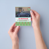 Verkoop van auto's met afscheurtjes flyer (Hand)