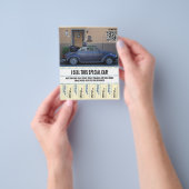 Verkoop van auto's met afscheurtjes flyer (Hand)