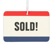 Verkoop van autoverkoop - promotie luchtverfrisser (Achterkant)