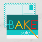verkoop van bakken (typografisch) briefkaart (Voorkant / Achterkant)