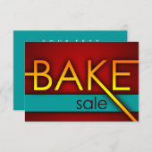 verkoop van bakken (typografisch) kaart (Voorkant / Achterkant)