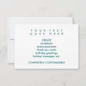 verkoop van bakken (typografisch) kaart (Achterkant)