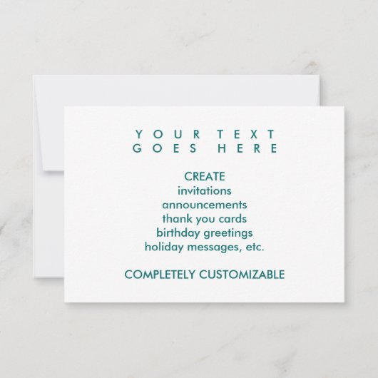 verkoop van bakken (typografisch) kaart (Achterkant)