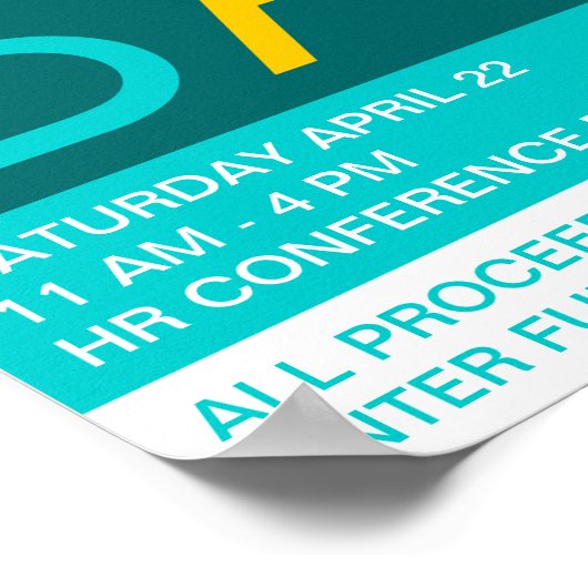 verkoop van bakken (typografisch) poster (Hoek)