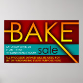 verkoop van bakken (typografisch) poster (Voorkant)