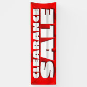 VERKOOP VAN BANNER CLEARANCE - 2,5 x 8' (Verticaal)