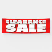 VERKOOP VAN BANNER CLEARANCE - 2,5 x 8' (Horizontaal)