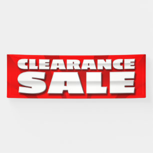 VERKOOP VAN BANNER CLEARANCE - 2,5 x 8'