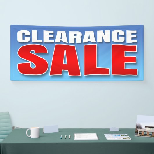 VERKOOP VAN BANNER CLEARANCE - 2.5'x6' (Beurs)