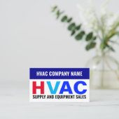 Verkoop van benodigdheden en apparatuur - HVAC Visitekaartje (Staand voorkant)