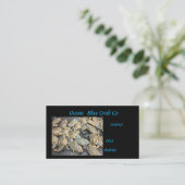 verkoop van blauwe krab visitekaartje (Staand voorkant)