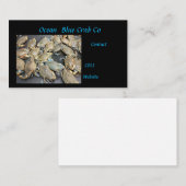 verkoop van blauwe krab visitekaartje (Voorkant / Achterkant)
