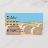 Verkoop van boerderij en onroerend goed visitekaartje (Achterkant)