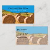 Verkoop van boerderij en onroerend goed visitekaartje (Voorkant / Achterkant)