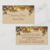 Verkoop van boerderij van gemengde vruchten visitekaartje (Voorkant / Achterkant)