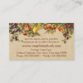 Verkoop van boerderij van gemengde vruchten visitekaartje (Achterkant)