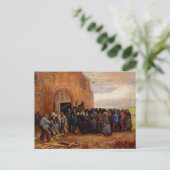 Verkoop van bouwschroot door Vincent van Gogh Briefkaart (Staand voorkant)