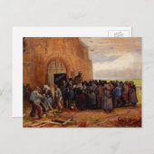 Verkoop van bouwschroot door Vincent van Gogh Briefkaart (Voorkant / Achterkant)